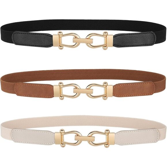Women Elastic Stretch Belt for Dresses Vintage Waist Slim Fit Fashion Accessory main image 7